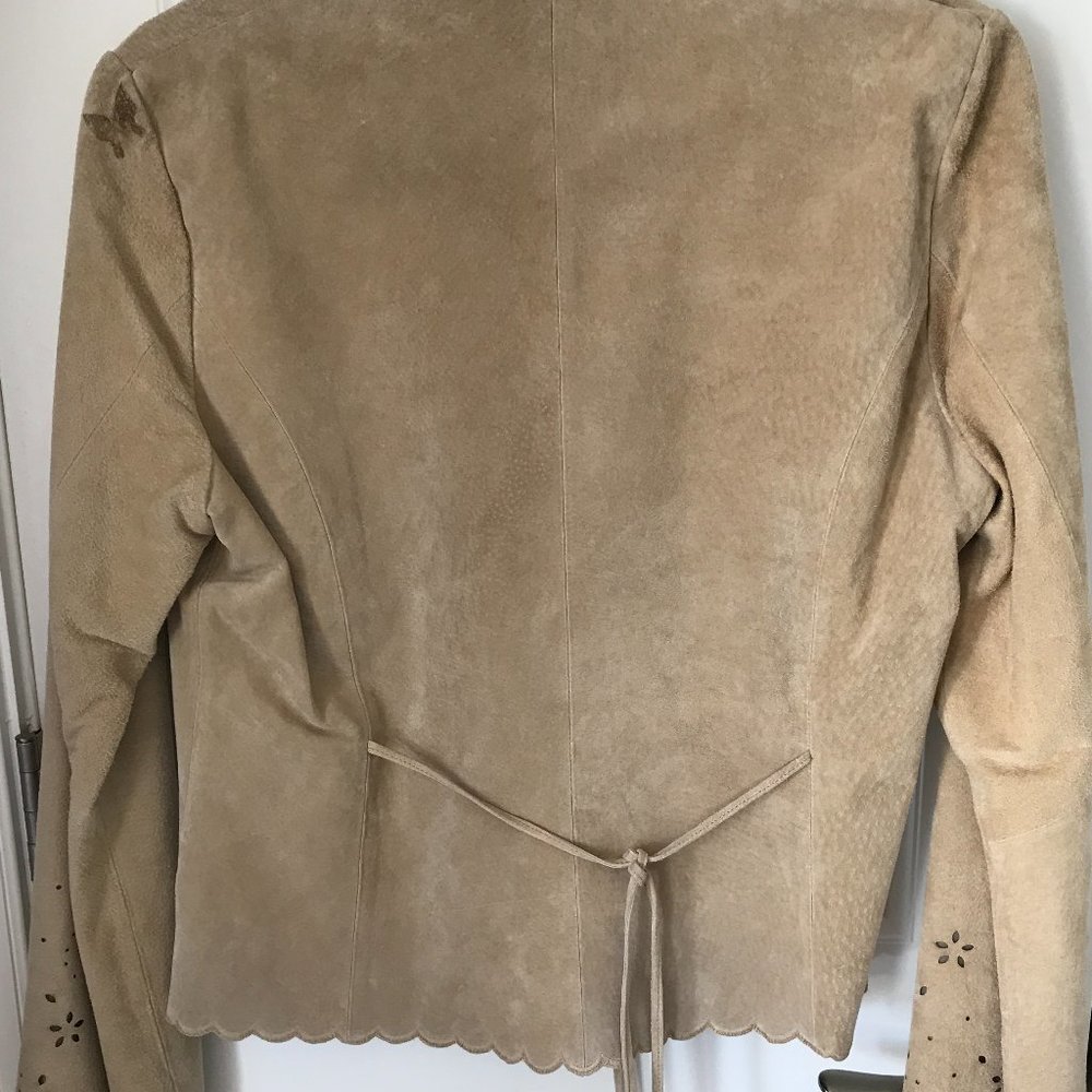 Suede Open Front Jacket - image 2